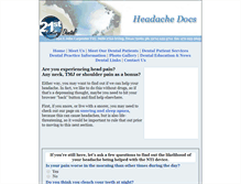 Tablet Screenshot of headachedocs.com